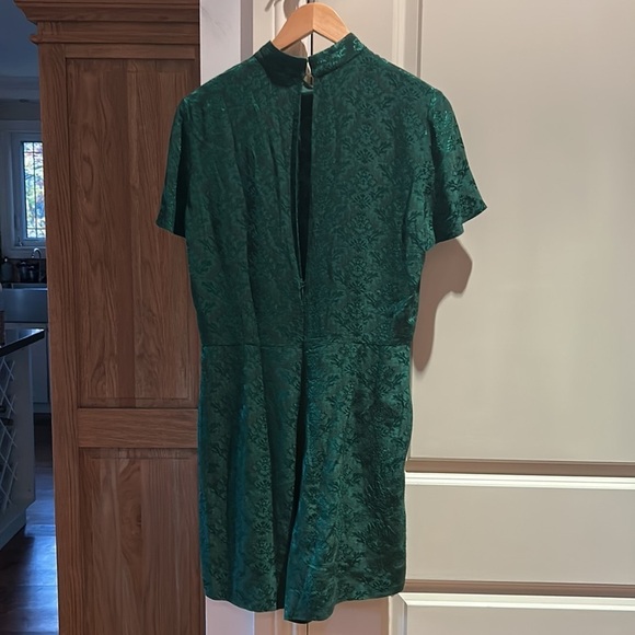 🎀SANDRO Manon green jacquard romper sz 38 us 6 - Picture 10 of 16